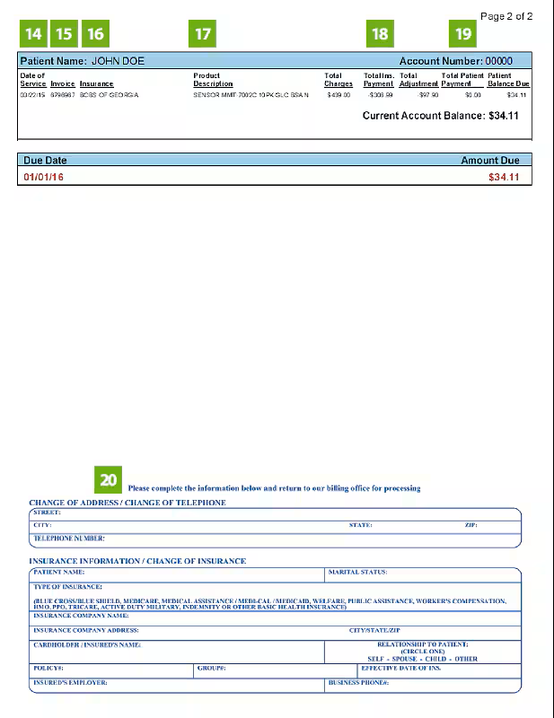 Medtronic bill page 2