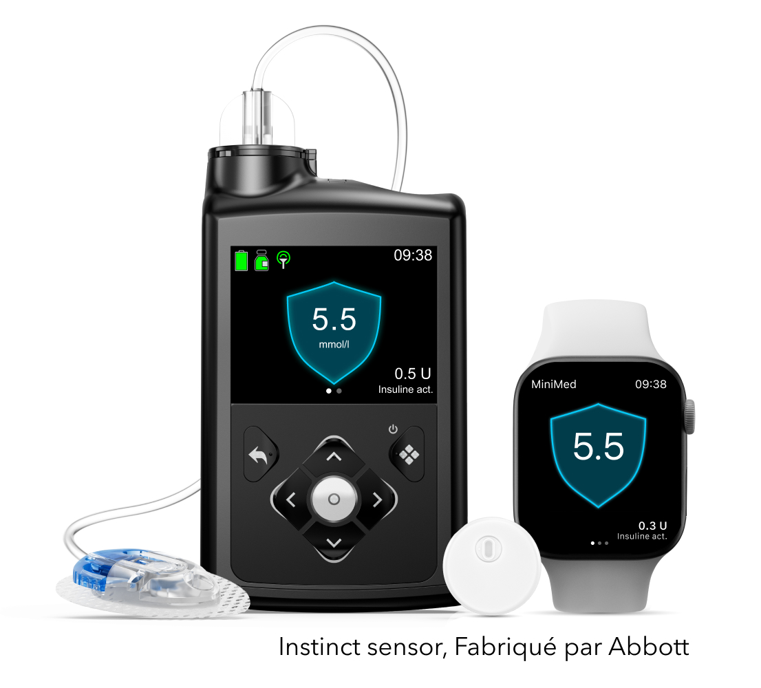 MiniMed 780G system with Instinct sensor, made by Abbott