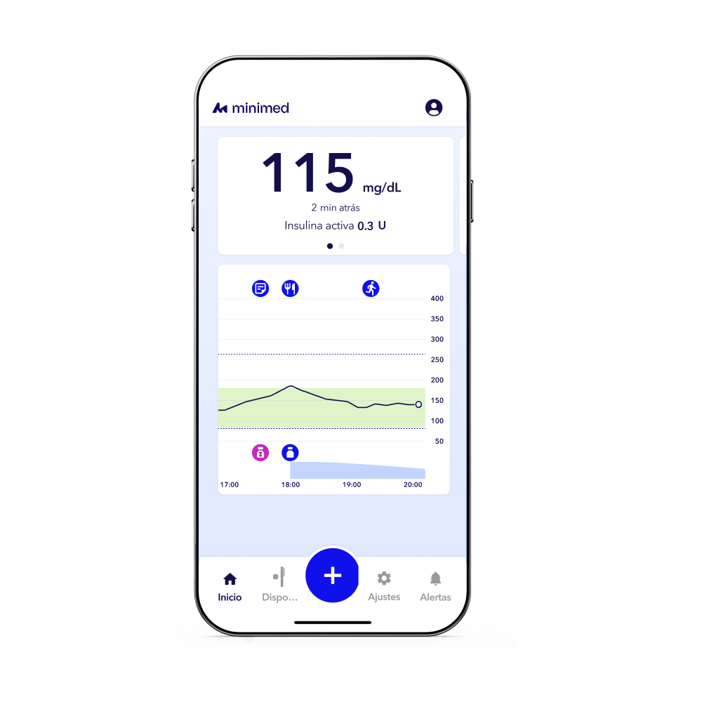 MiniMed Go App Screen