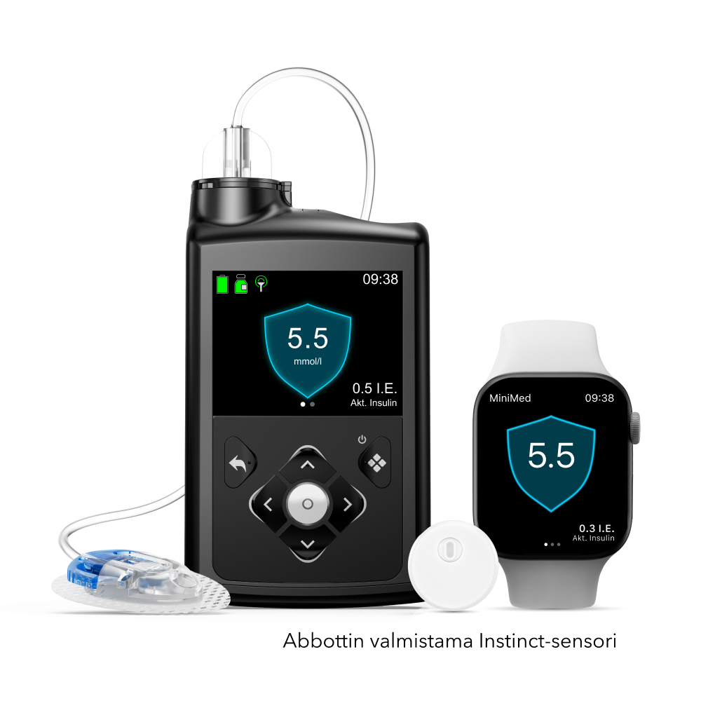 780G insulin pump, with Instinct and Smartwatch, 