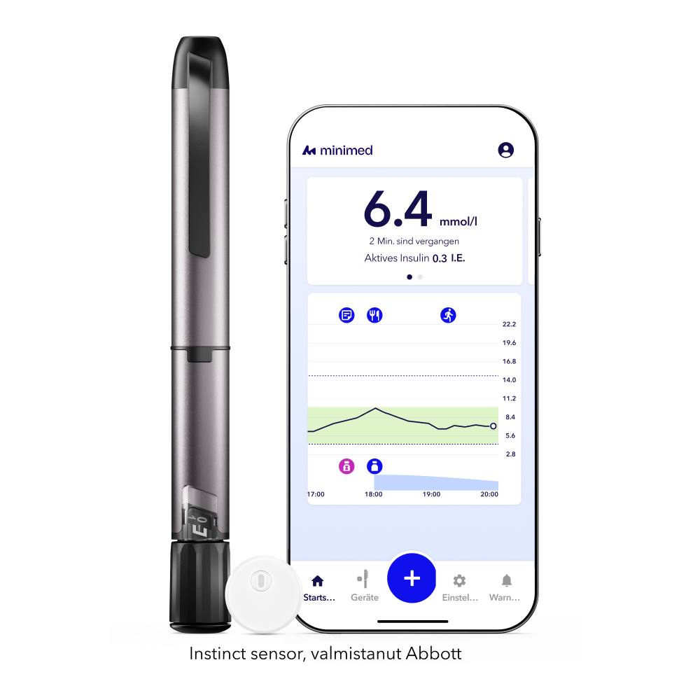 MiniMed Go on mobile with instinct, and InPen, 