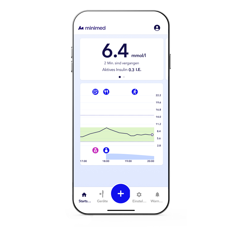 MiniMed Go App Screen