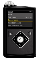 640g insulin pump basal temp