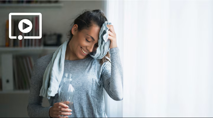 A woman after a workout