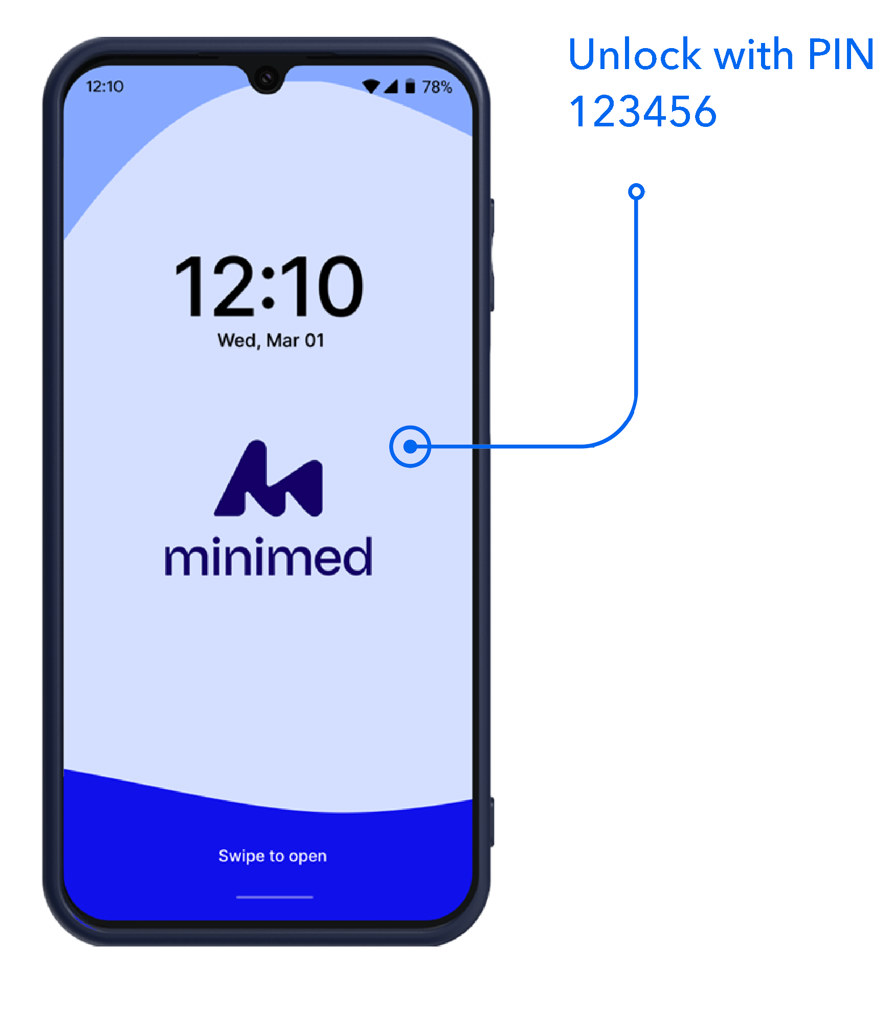 App Manager Device with pin