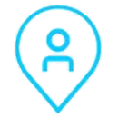 Light blue location icon