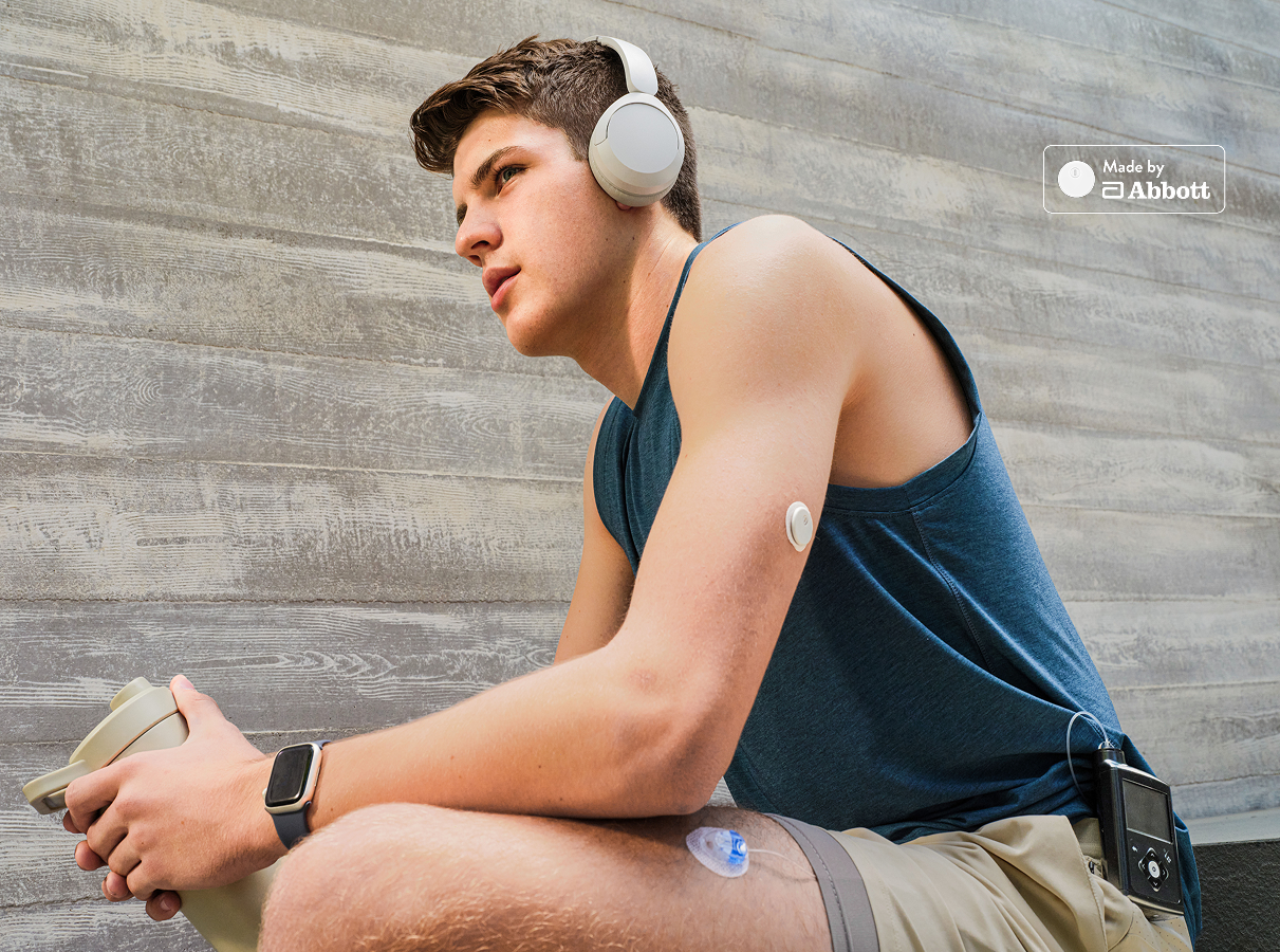 MiniMed Champion Roman wearing MiniMed 780G and Instinct sensor