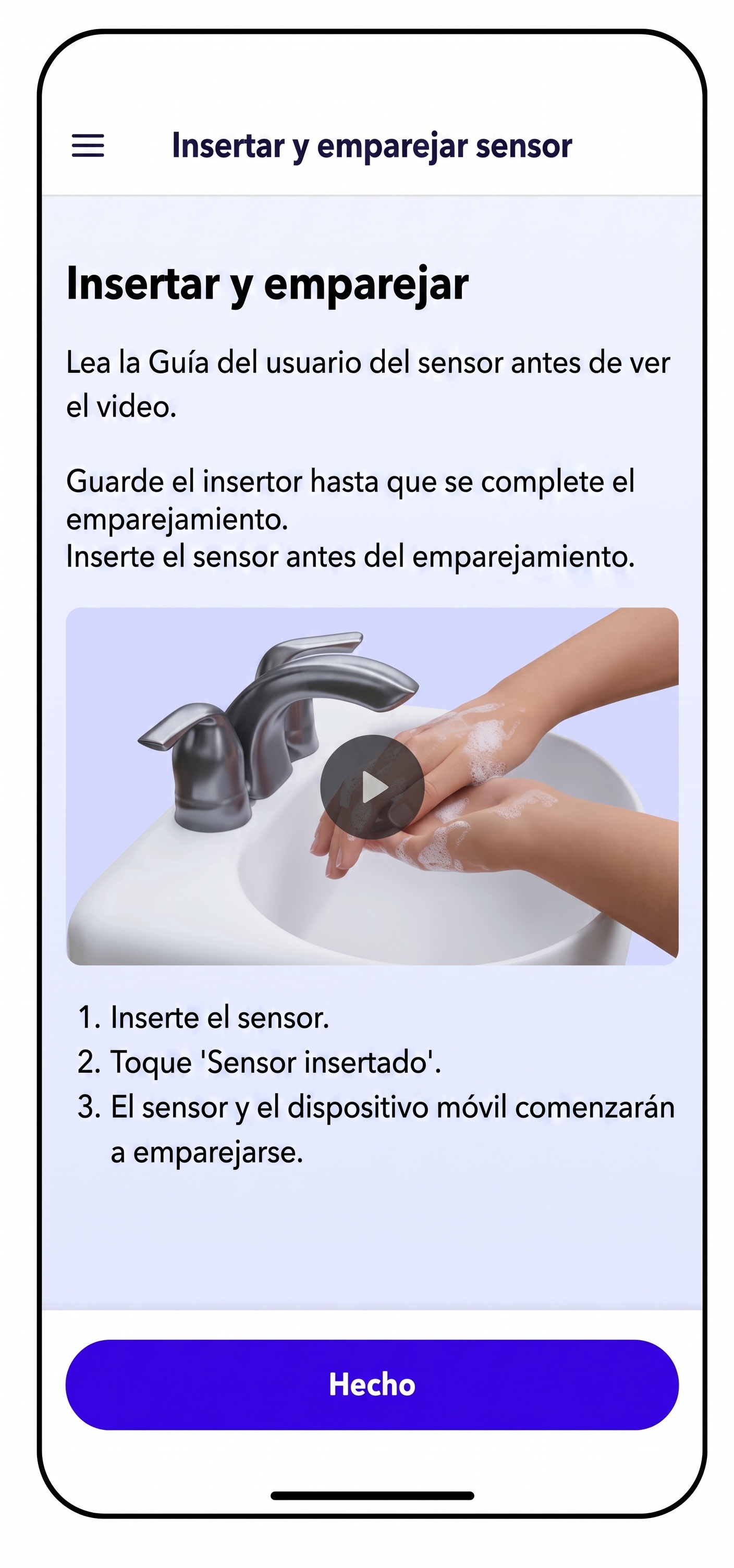 graphico del pantalla de inicio sensor Simplera