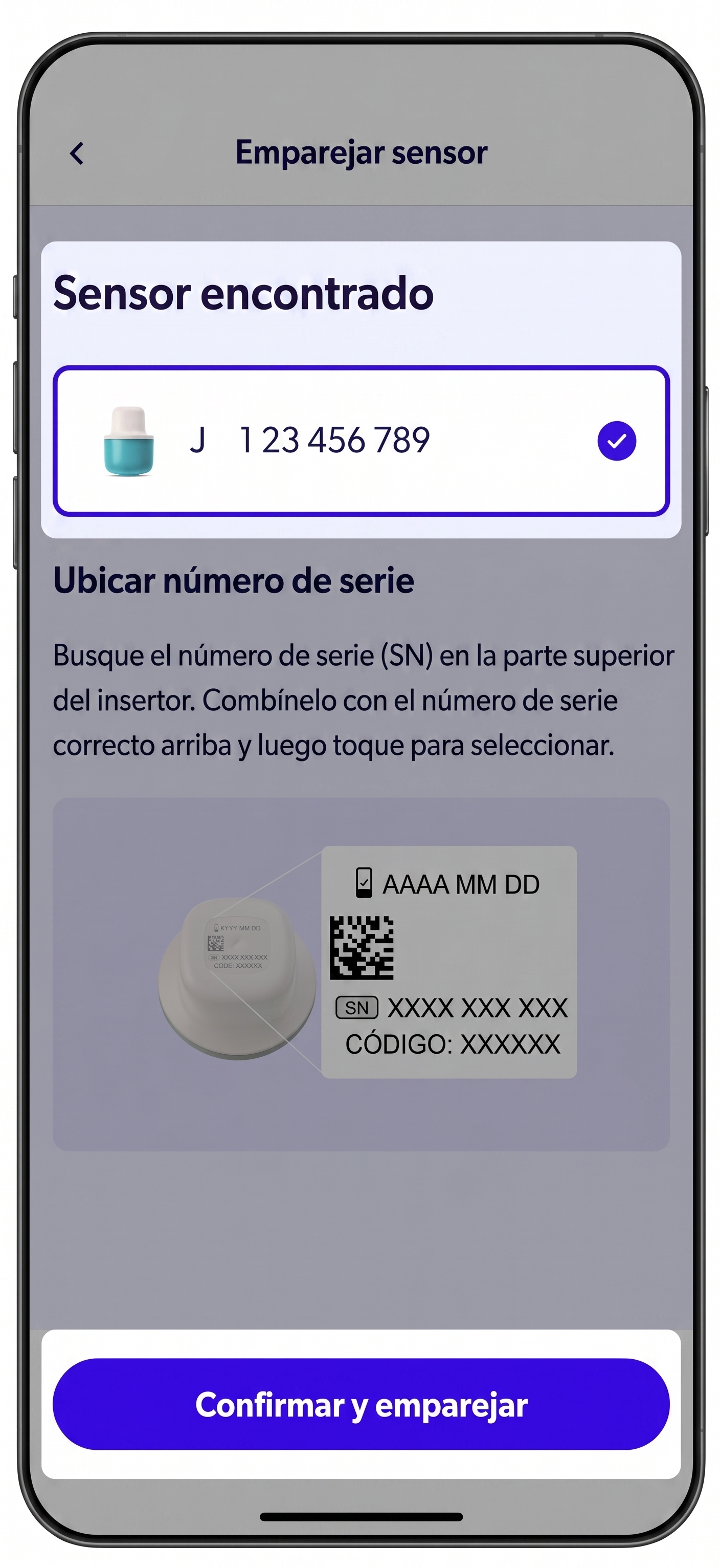 graphico del pantalla de inicio sensor Simplera
