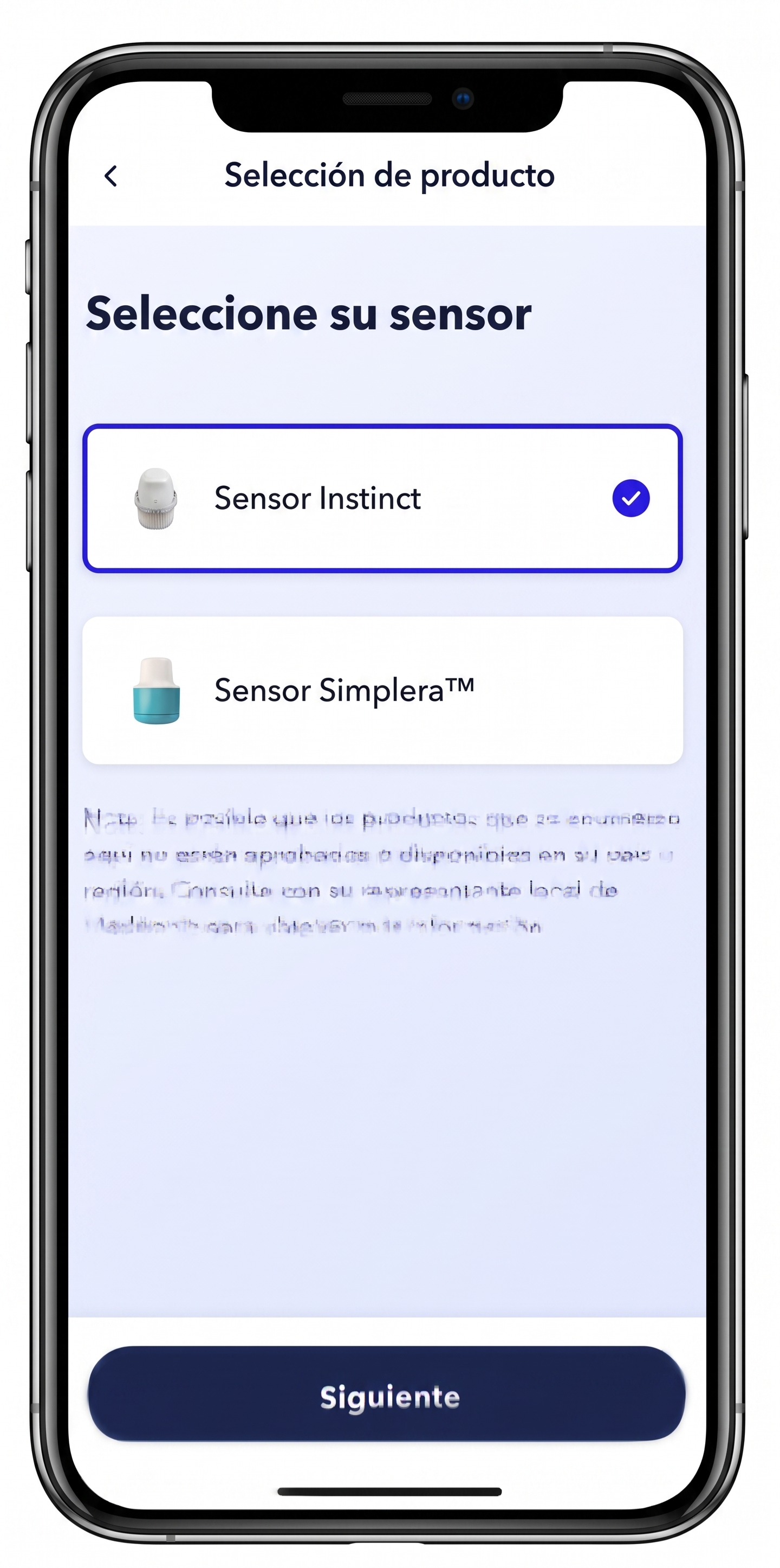 grafico del Pantalla de inicio de configuración inicial de Instinct