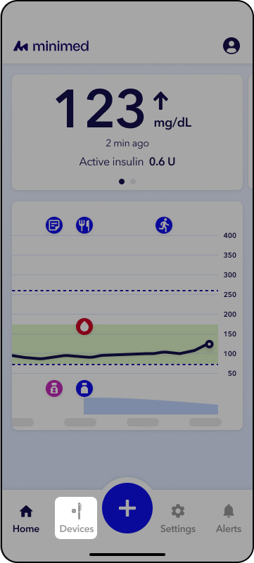 grafico del pantalla incio emparejamiento InPen instinct