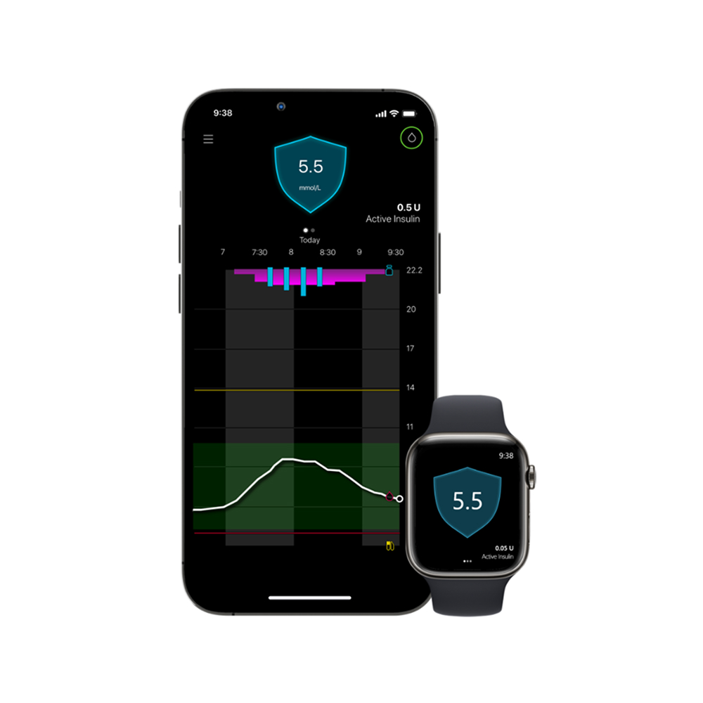 Image of cell phone showing the mobile app.