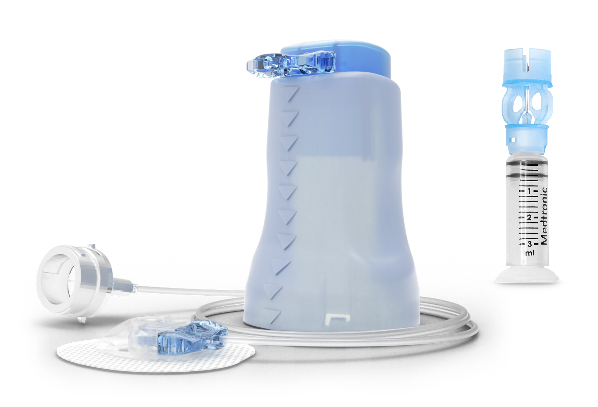 Extended infusion set and reservoir
