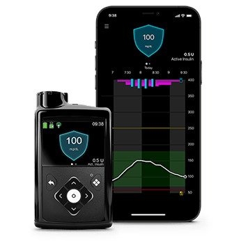 MiniMed 780G pump and smartphone