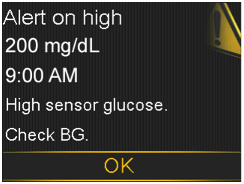 pump-630g-alert-on-high-mg-dl-screen-ok-selected
