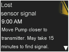 pump-630g-lost-sensor-signal-screen