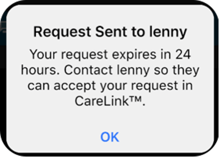 carelink-connect-request-sent-screen