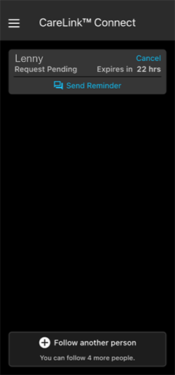 carelink-connect-send-reminder-screen