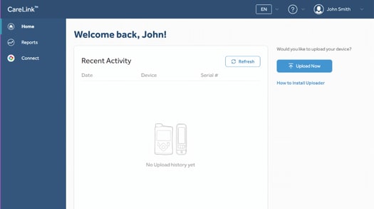 carelink-using-home-screen