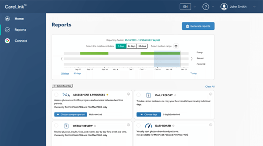 carelink-using-reports-screen