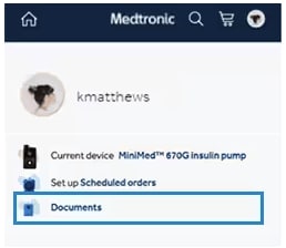 diabetes-shop-account-screen-documents-highlighted