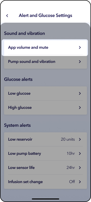 MiniMed app screens