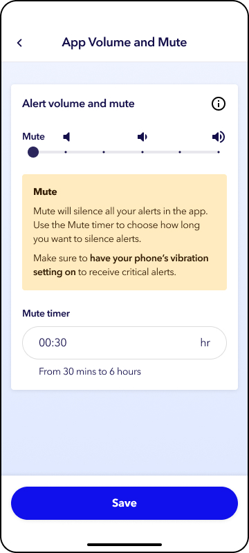 MiniMed app screens