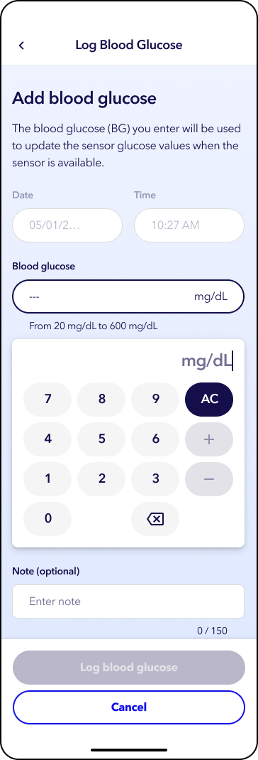 MiniMed app screens
