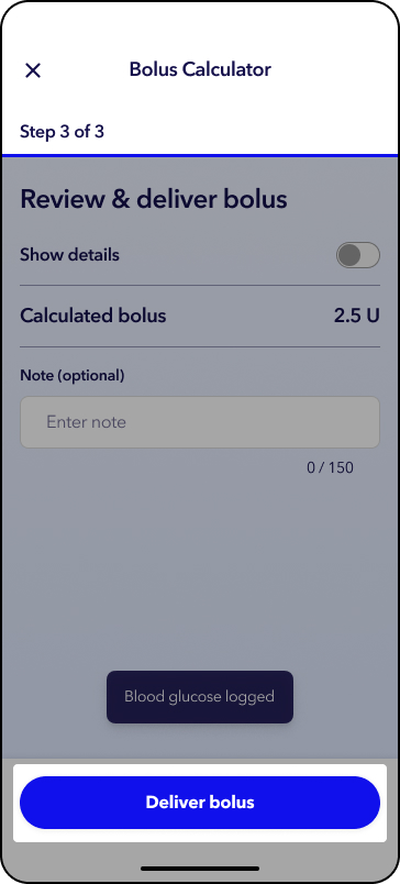 MiniMed app screens