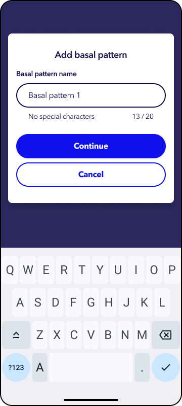 MiniMed app screens