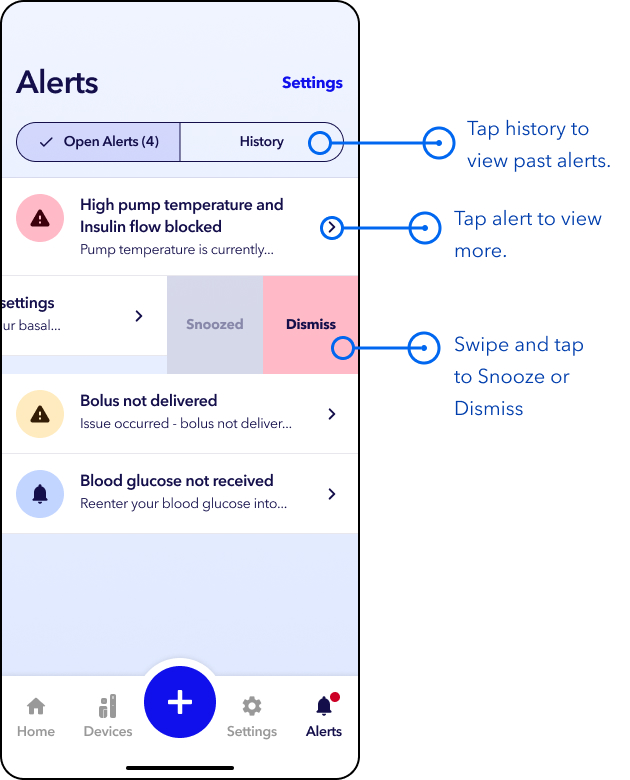 Open alerts labeled