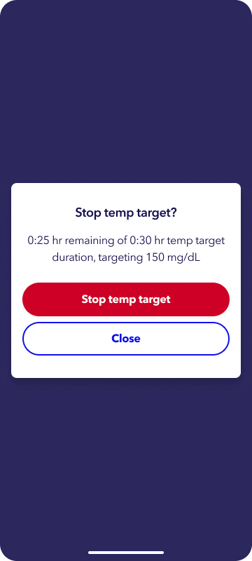 MiniMed app screens