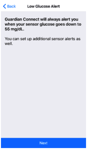 guardian-low-glucose-alert-screen