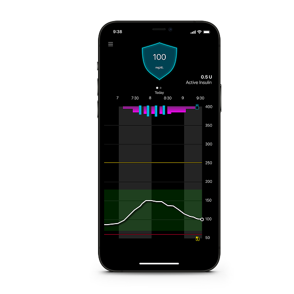 MiniMed Mobile app on phone screen