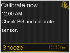 pump-630g-calibrate-now-screen-snooze-selected