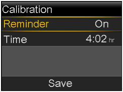 pump-630g-calibration-screen-reminder-selected