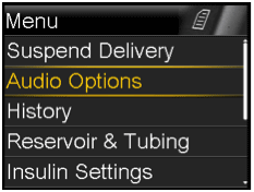 pump-630g-menu-screen-audio-options-selected
