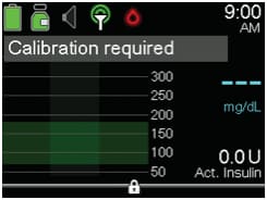 pump-770g-graph-screen-calibration-required