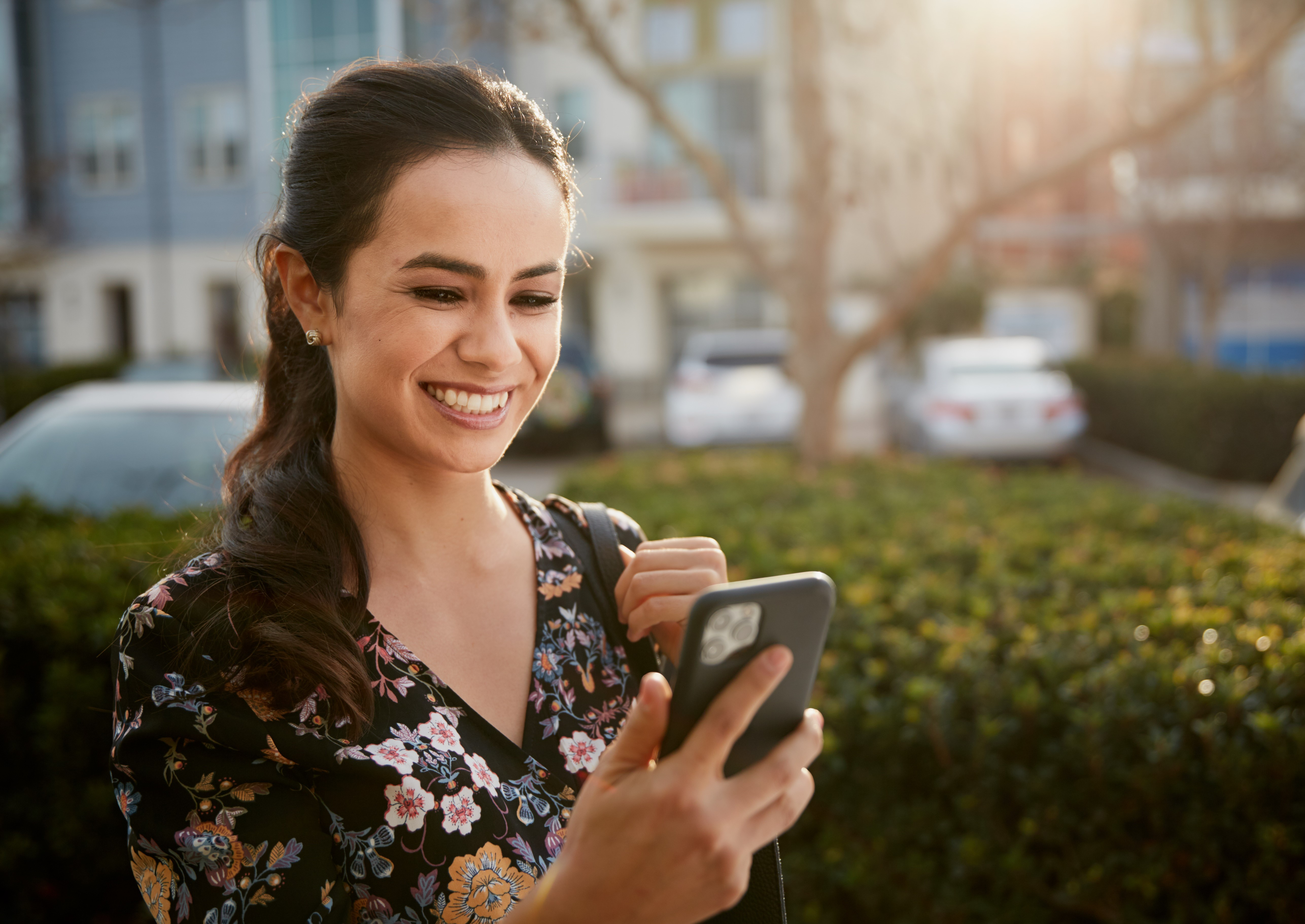 Woman on mobile phone