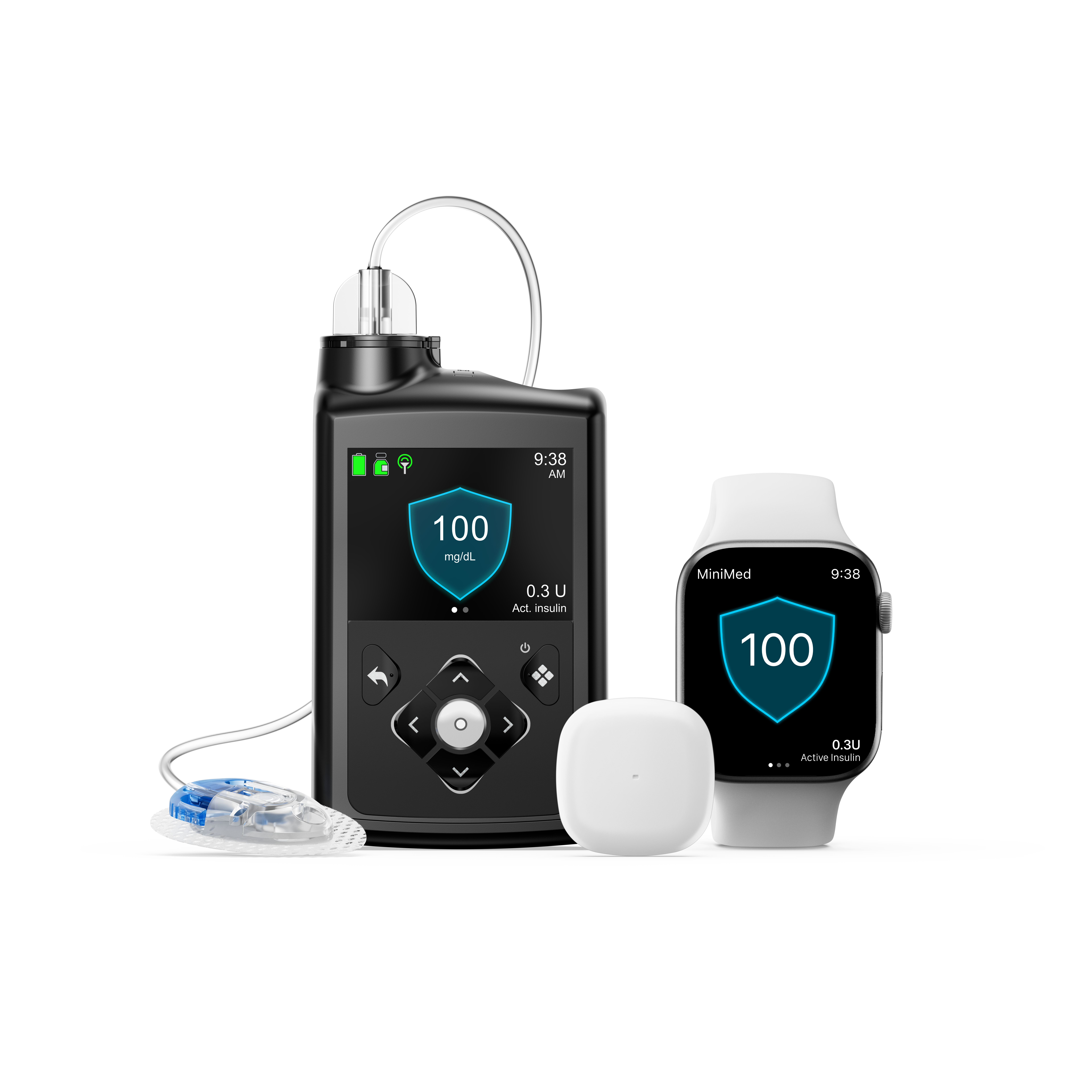 780G system with Simplera and smart watch - mgdl - light background